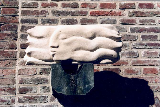 DE WIND	- Kalksteen 45x28x15cm - 1995